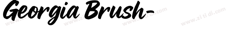 Georgia Brush字体转换